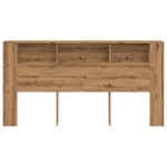vidaXL Tăblie pat/dulap lemn artizanal 200x18,5x102,5cm lemn prelucrat vidaXL Tăblie pat/dulap lemn artizanal 200x18,5x102,5cm lemn prelucrat
