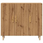 vidaXL Dulap, stejar artizanal, 90x34x80 cm, lemn prelucrat