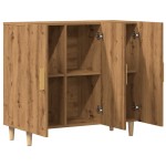 vidaXL Dulap, stejar artizanal, 90x34x80 cm, lemn prelucrat