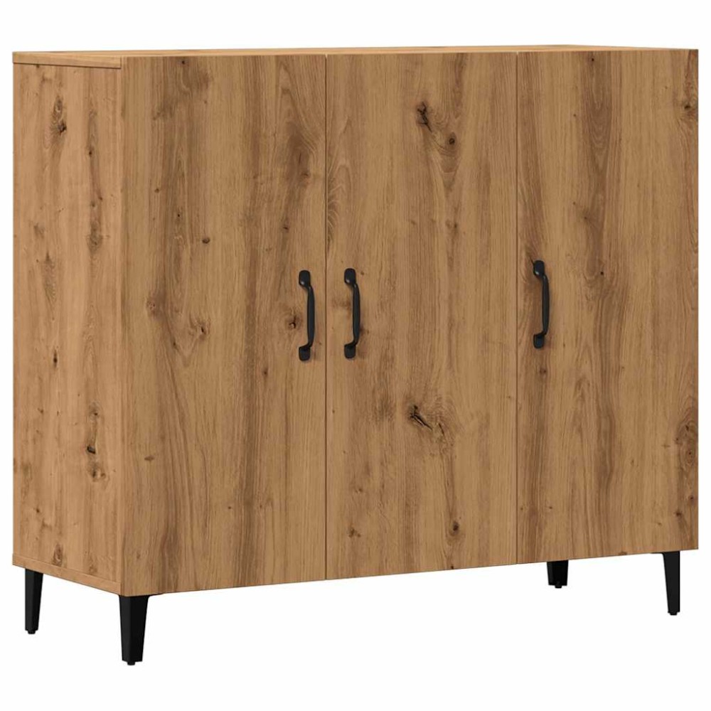 vidaXL Dulap, stejar artizanal, 90x34x80 cm, lemn prelucrat