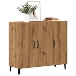 vidaXL Dulap, stejar artizanal, 90x34x80 cm, lemn prelucrat