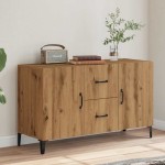 vidaXL Dulap, stejar artizanal, 100x36x60 cm, lemn prelucrat vidaXL Dulap, stejar artizanal, 100x36x60 cm, lemn prelucrat