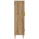 vidaXL Dulap înalt, Stejar artizanal, 70x31x115 cm, lemn compozit