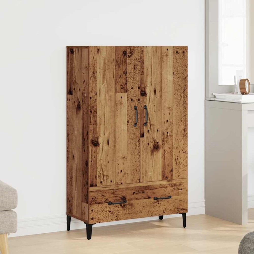 vidaXL Dulap înalt, lemn vechi, 70x31x115 cm, lemn compozit