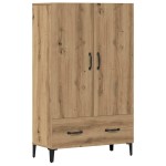vidaXL Dulap înalt, Stejar artizanal, 70x31x115 cm, lemn compozit