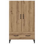 vidaXL Dulap înalt, Stejar artizanal, 70x31x115 cm, lemn compozit