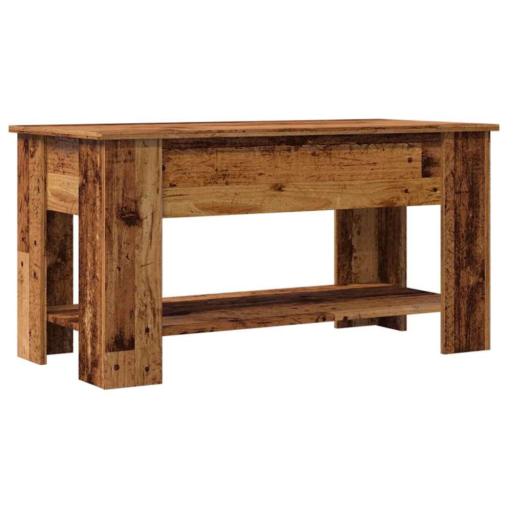 vidaXL Măsuță de cafea, Lemn vechi, 101x49x52 cm, lemn prelucrat