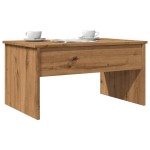 vidaXL Măsuță cafea, stejar artizanal, 80x50,5x41,5 cm, lemn prelucrat vidaXL Măsuță cafea, stejar artizanal, 80x50,5x41,5 cm, lemn prelucrat