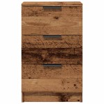 vidaXL Noptiere, 2 buc, lemn învechit, 40x36x65 cm, lemn prelucrat