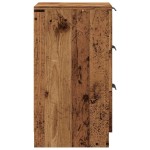vidaXL Noptiere, 2 buc, lemn învechit, 40x36x65 cm, lemn prelucrat
