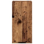 vidaXL Dulap de baie montat pe perete, stejar artizanal, 32x20x67 cm