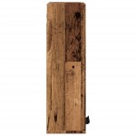 vidaXL Dulap de baie montat pe perete, stejar artizanal, 32x20x67 cm
