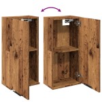 vidaXL Dulap de baie montat pe perete, stejar artizanal, 32x20x67 cm