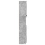 vidaXL Dulap de baie, gri beton, 32x34x188,5 cm, lemn compozit