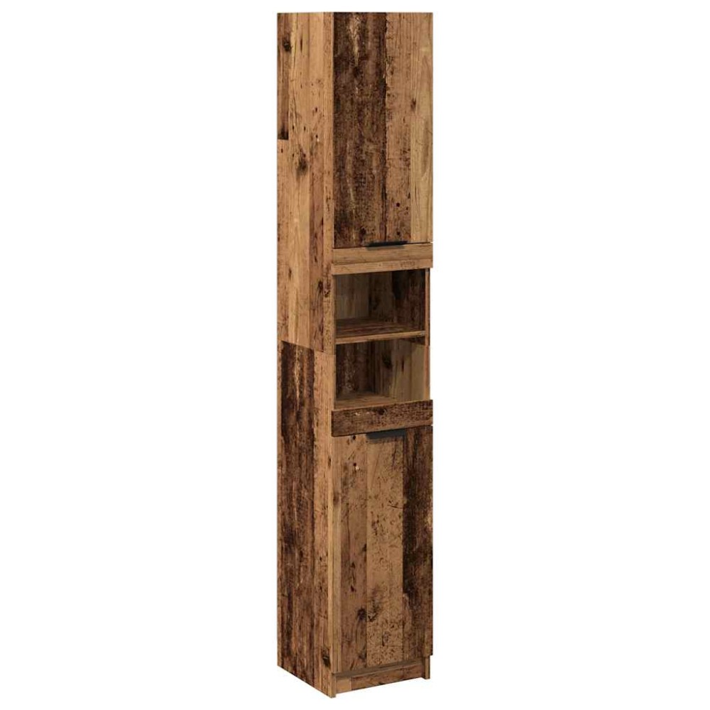 vidaXL Dulap de baie, lemn vechi, 32x34x188,5 cm, lemn prelucrat