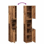 vidaXL Dulap de baie, lemn vechi, 32x34x188,5 cm, lemn prelucrat vidaXL Dulap de baie, lemn vechi, 32x34x188,5 cm, lemn prelucrat