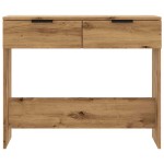 vidaXL Măsuță consolă, stejar artizanal,90x36x75 cm, lemn prelucrat vidaXL Măsuță consolă, stejar artizanal,90x36x75 cm, lemn prelucrat