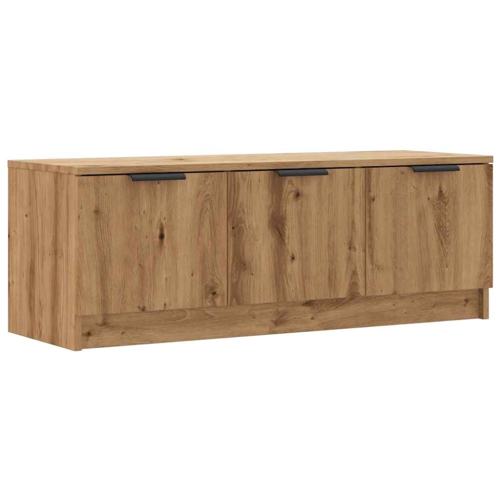 vidaXL Comodă TV,stejar artizanal 102x35x36,5 cm, lemn prelucrat