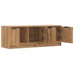 vidaXL Comodă TV,stejar artizanal 102x35x36,5 cm, lemn prelucrat