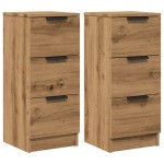 vidaXL Dulapuri, 2 buc., stejar artizanal, 30x30x70 cm, lemn compozit vidaXL Dulapuri, 2 buc., stejar artizanal, 30x30x70 cm, lemn compozit