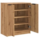 vidaXL Pantofar, stejar artizanal, 59x35x70 cm, lemn prelucrat vidaXL Pantofar, stejar artizanal, 59x35x70 cm, lemn prelucrat