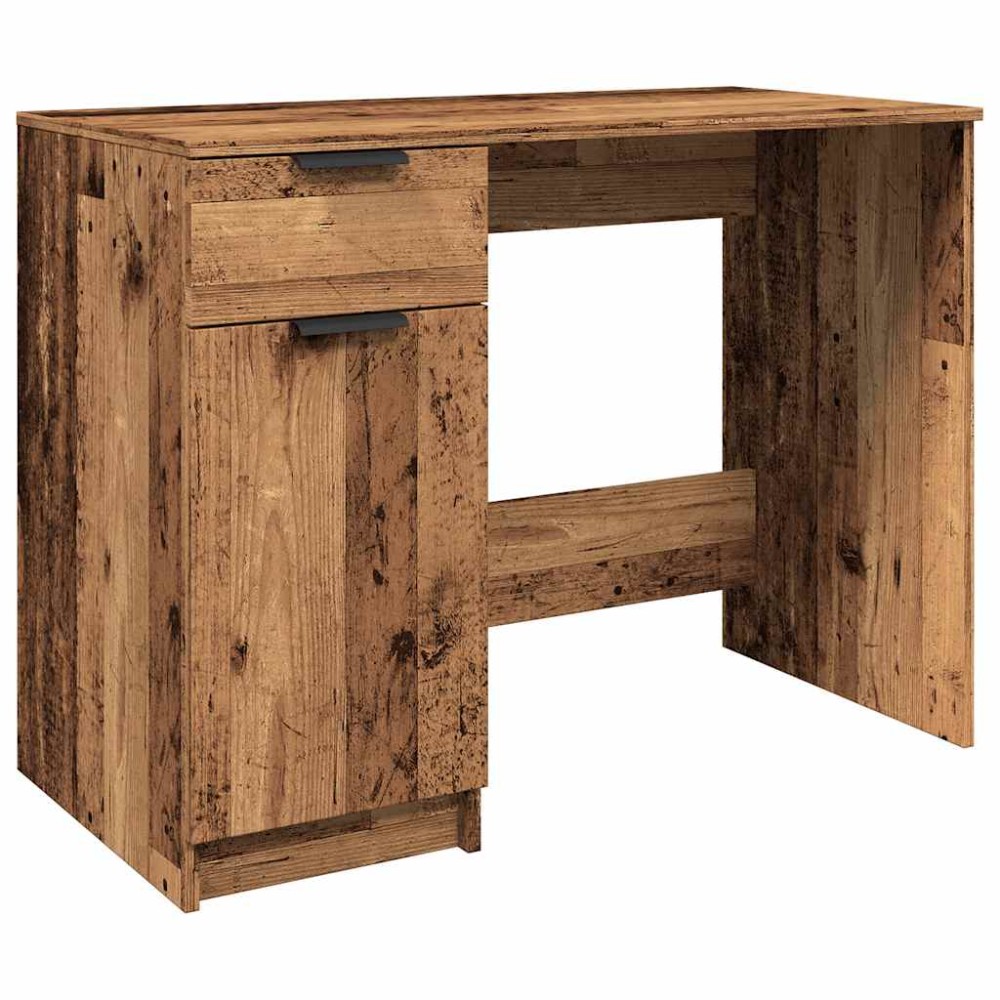 vidaXL Birou, lemn vechi, 100x50x75 cm, lemn prelucrat
