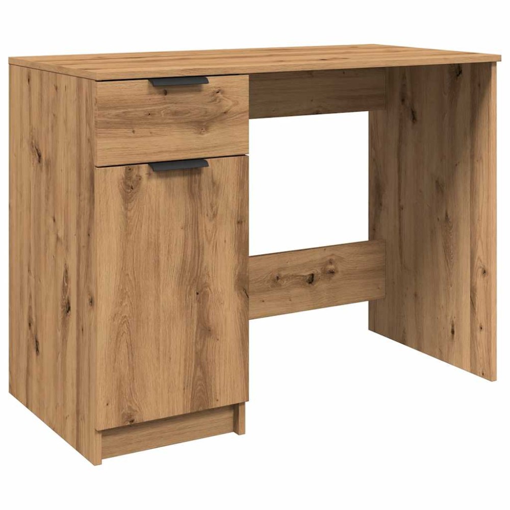vidaXL Birou, stejar artizanal, 100x50x75 cm, lemn prelucrat