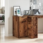 vidaXL Dulap de birou, lemn învechit, 33x50x75 cm, lemn prelucrat