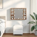 vidaXL Dulap cu oglindă și LED lemn vechi 76x15x55 cm, lemn prelucrat vidaXL Dulap cu oglindă și LED lemn vechi 76x15x55 cm, lemn prelucrat
