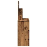 vidaXL Masa de toaleta cu oglinda lemn vechi 86,5x35x136 cm