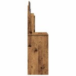 vidaXL Masa de toaleta cu oglinda lemn vechi 96x39x142 cm vidaXL Masa de toaleta cu oglinda lemn vechi 96x39x142 cm
