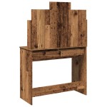 vidaXL Masa de toaleta cu oglinda lemn vechi 96x39x142 cm vidaXL Masa de toaleta cu oglinda lemn vechi 96x39x142 cm