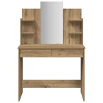 vidaXL Masa de toaleta cu oglinda Artisan Stejar 96x39x142 cm vidaXL Masa de toaleta cu oglinda Artisan Stejar 96x39x142 cm