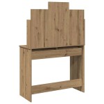 vidaXL Masa de toaleta cu oglinda Artisan Stejar 96x39x142 cm vidaXL Masa de toaleta cu oglinda Artisan Stejar 96x39x142 cm