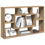 vidaXL Raft de perete, stejar artizanal, 85x16x52,5 cm, lemn prelucrat