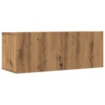 vidaXL Comodă TV de perete, 2 buc. stejar artizanal, 80x30x30 cm vidaXL Comodă TV de perete, 2 buc. stejar artizanal, 80x30x30 cm