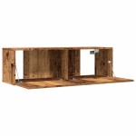 vidaXL Comodă TV de perete, 2 buc. lemn vechi, 100x30x30 cm