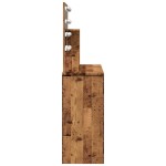 vidaXL Masă de toaletă cu LED, lemn vechi, 86,5x35x136 cm vidaXL Masă de toaletă cu LED, lemn vechi, 86,5x35x136 cm
