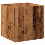 vidaXL Cutie de jardiniera din lemn vechi 40x40x40 cm lemn prelucrat