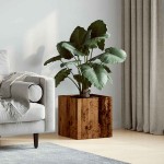 vidaXL Cutie de jardiniera din lemn vechi 40x40x40 cm lemn prelucrat