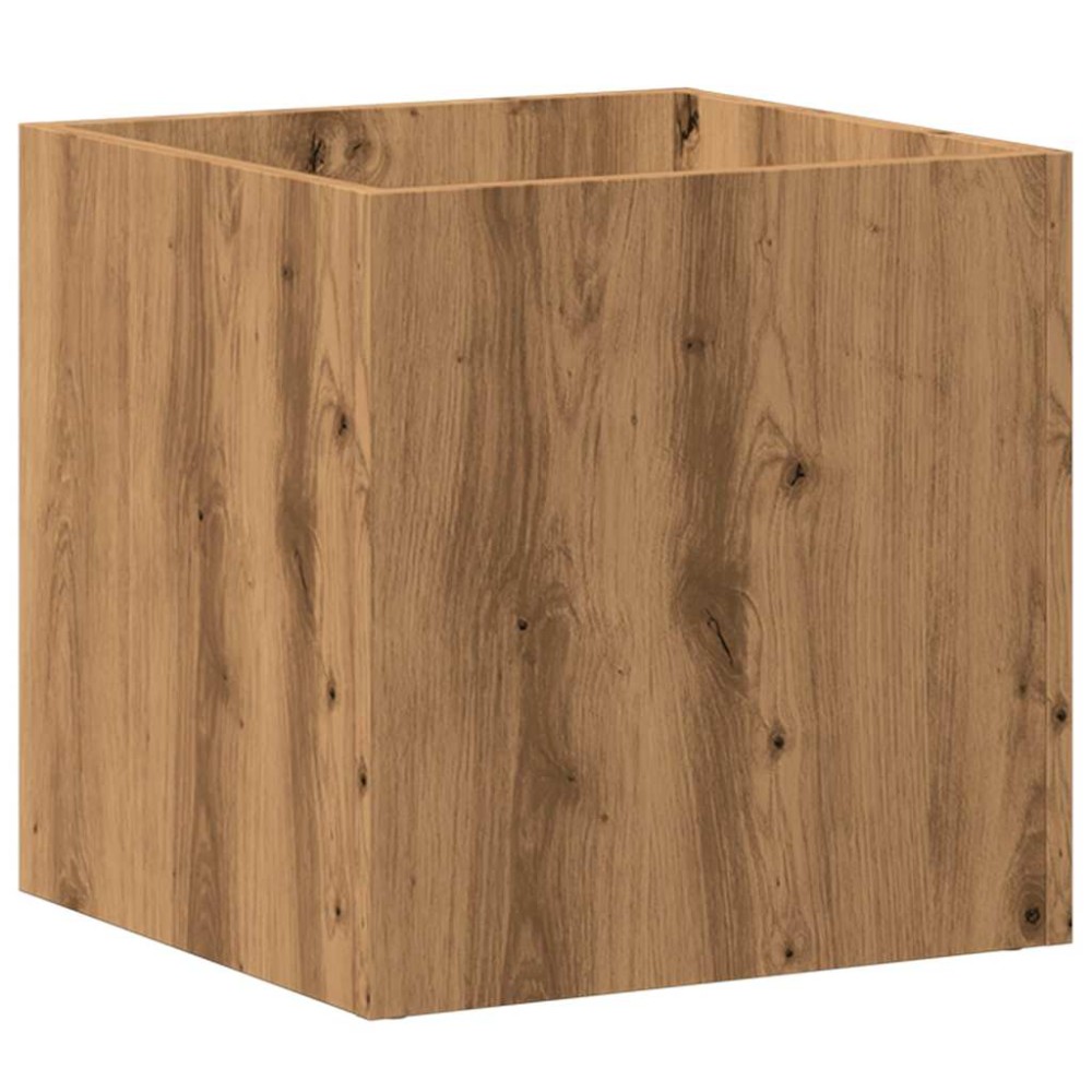 vidaXL Cutie de jardiniera Stejar Artizanal 40x40x40 cm Lemn prelucrat