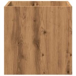 vidaXL Cutie de jardiniera Stejar Artizanal 40x40x40 cm Lemn prelucrat