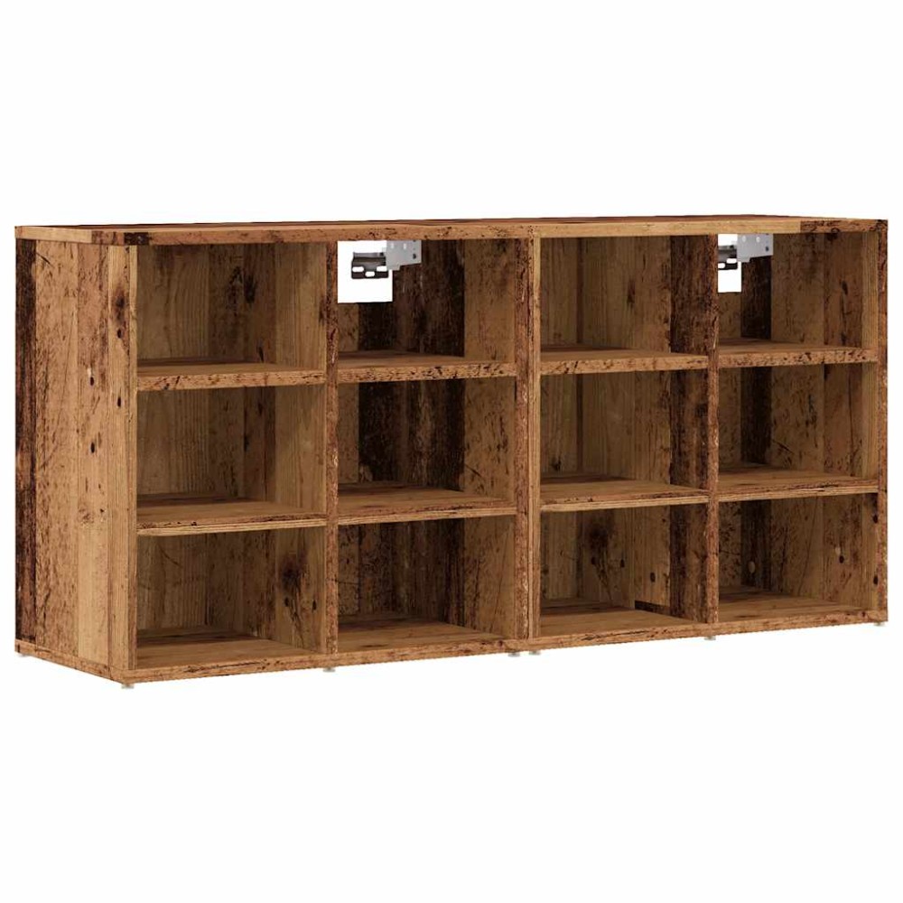 vidaXL Dulapuri de pantofi 2 buc Lemn vechi 52x30x50 cm