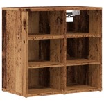 vidaXL Dulapuri de pantofi 2 buc Lemn vechi 52x30x50 cm vidaXL Dulapuri de pantofi 2 buc Lemn vechi 52x30x50 cm