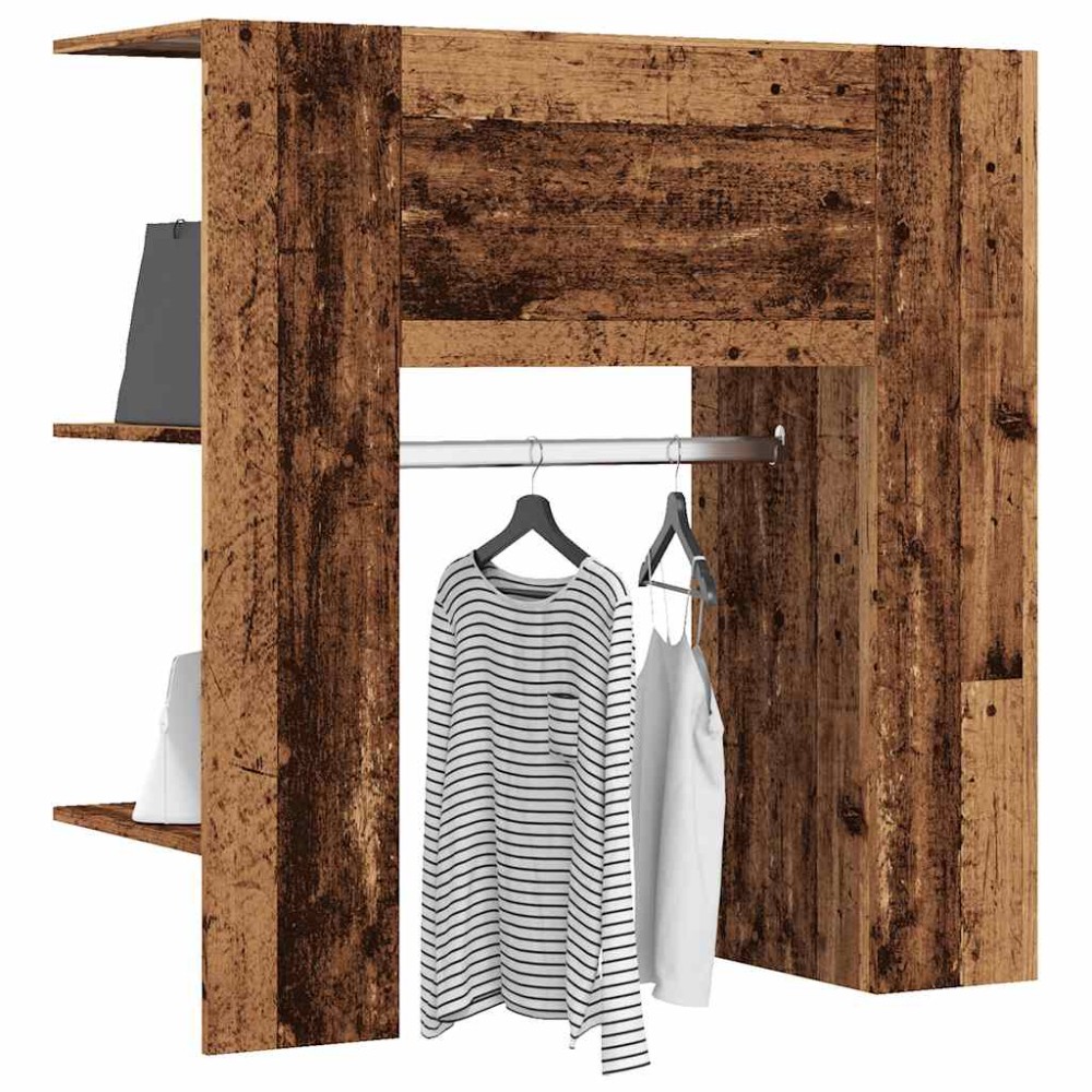 vidaXL Dulap pentru hol Lemn vechi 97,5x37x99 cm Lemn prelucrat