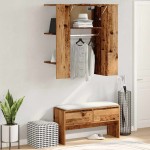 vidaXL Dulap pentru hol Lemn vechi 97,5x37x99 cm Lemn prelucrat vidaXL Dulap pentru hol Lemn vechi 97,5x37x99 cm Lemn prelucrat