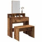 vidaXL Taburet de toaletă din lemn vechi 70x35x45 cm lemn prelucrat vidaXL Taburet de toaletă din lemn vechi 70x35x45 cm lemn prelucrat
