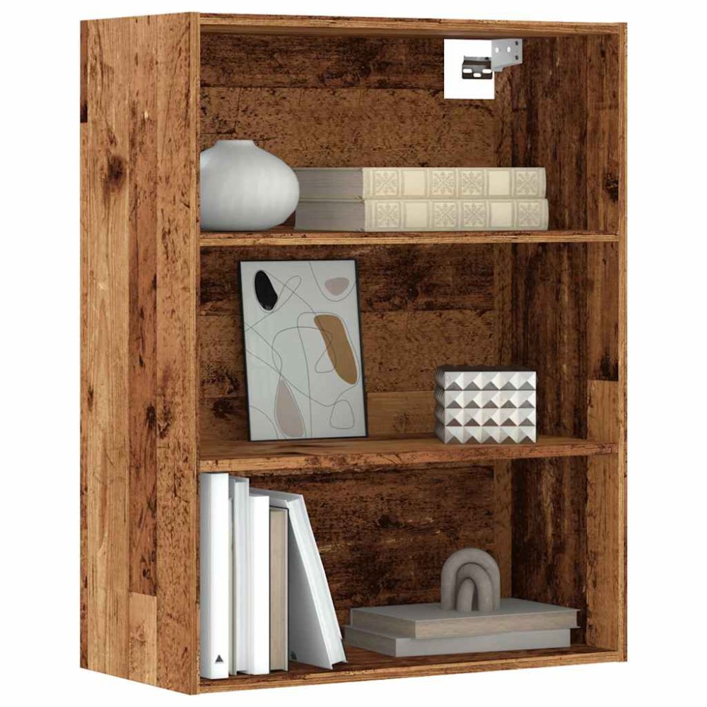 vidaXL Dulap de perete suspendat, lemn vechi, 69,5x32,5x90 cm