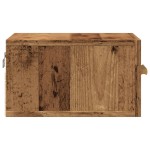 vidaXL Noptiere de perete, 2 buc., lemn vechi, 35x35x20 cm