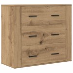 vidaXL Dulap, stejar artizanal, 80x33x70 cm, lemn prelucrat vidaXL Dulap, stejar artizanal, 80x33x70 cm, lemn prelucrat